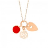 GINETTE NY Collier Twenty Or rose Corail TWTC2