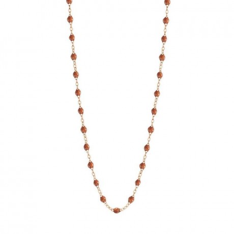 GIGI CLOZEAU Collier Classique Gigi Or rose Résine fauve B1GI001R5942