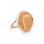 GINETTE NY Bague Disc Ring Picture Jasper RDPJ