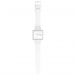 Swatch Essentials - What If...Allwhite? 42 mm Quartz SO34W700