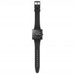 Swatch Essentials - What If...Blackagain? 42 mm Quartz SO34B701