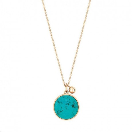 GINETTE NY Collier Ever Or rose Turquoise EVT