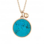 GINETTE NY Collier Ever Or rose Turquoise EVT