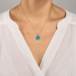 GINETTE NY Collier Ever Or rose Turquoise EVT