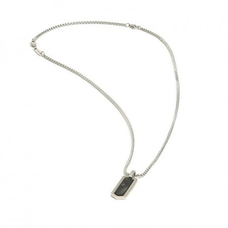 GEMINI (ICE WATCH) Collier Roma Silver Black NNR1