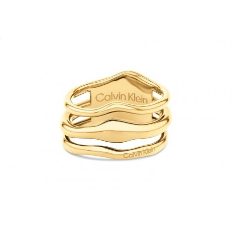 Calvin Klein Bague Wavy Sculptural 35000723C