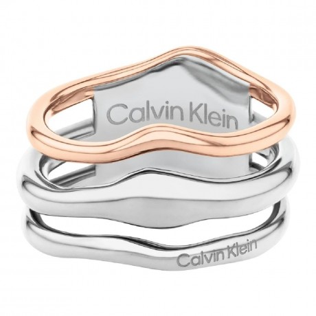 Calvin Klein Bague Wavy Sculptural 35000651C