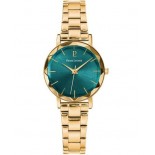 PIERRE LANNIER Coffret Multiples 30 mm Quartz + Cuir Vert 351K562