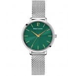 PIERRE LANNIER Coffret Chousuette 30 mm Quartz + Cuir Vert 170G671