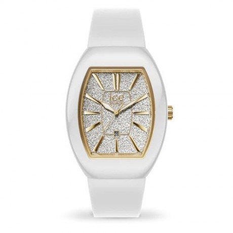 ICE WATCH Ice Boliday - White Glitter Gold 35 mm Quartz 024033